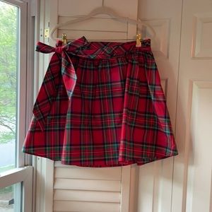 Jolly Plaid Taffeta Party Skirt